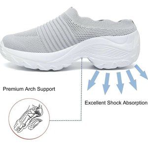 Women's Slip-on Mule Sneakers Lightweight Breathable Casual Shoes